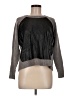 Central Park West Metallic Gray Pullover Sweater Size M - photo 1