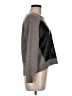 Central Park West Metallic Gray Pullover Sweater Size M - photo 4