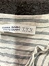 Zara Basic Stripes Gray 3/4 Sleeve Button-Down Shirt Size M - photo 7
