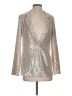 Nine West Metallic Silver Gold Blazer Size S - photo 1