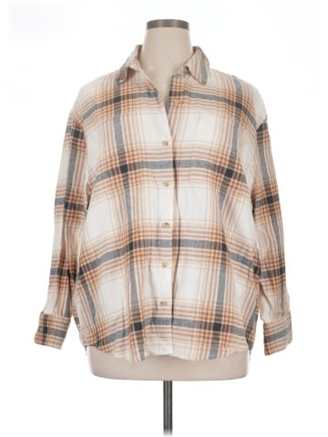 Old Navy 3/4 Sleeve Button-Down Shirt (view 1)