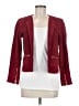 Sandro 100% Leather Burgundy Blazer Size Med (2) - photo 1