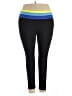 Love Color Block Black Active Pants Size 22 - photo 1
