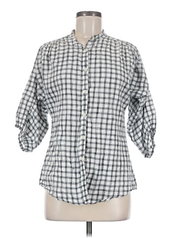The Podolls 3/4 Sleeve Button-Down Shirt (view 1)