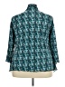 White Stag 100% Polyester Teal Long Sleeve Top Size 4X - photo 2