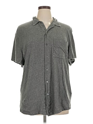 James Perse Short Sleeve Button-Down Shirt (view 1)