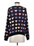 Wildfox 100% Cotton Hearts Black Pullover Sweater Size Sm (1 or S) - photo 2