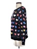Wildfox 100% Cotton Hearts Black Pullover Sweater Size Sm (1 or S) - photo 5