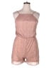 Charlotte Russe 100% Polyester Metallic Pink Romper Size XL - photo 1