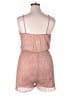 Charlotte Russe 100% Polyester Metallic Pink Romper Size XL - photo 2