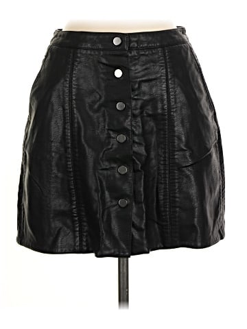 Witchery Faux Leather Skirt (view 1)