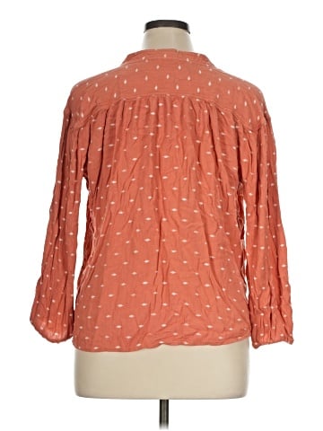 a.n.a. A New Approach 3/4 Sleeve Blouse (view 2)