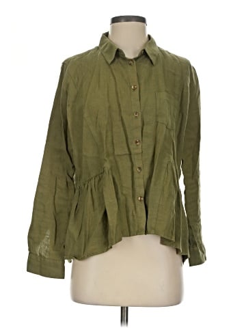 Holding Horses 3/4 Sleeve Button-Down Shirt (view 1)