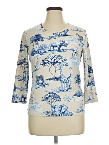 J. McLaughlin 3/4 Sleeve T-Shirt (view 1)