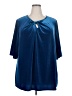 BLOOMCHIC Blue 3/4 Sleeve Blouse Size 26 - photo 1