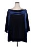 BLOOMCHIC Blue 3/4 Sleeve Top Size 26 - photo 1
