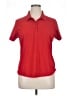 Greg Norman 100% Polyester Red Short Sleeve Blouse Size XL - photo 1