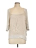 HEATHER 100% Modal Tan 3/4 Sleeve Top Size L - photo 1