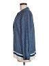 Rose + Olive 100% Polyester Polka Dots Blue Long Sleeve Blouse Size M - photo 5