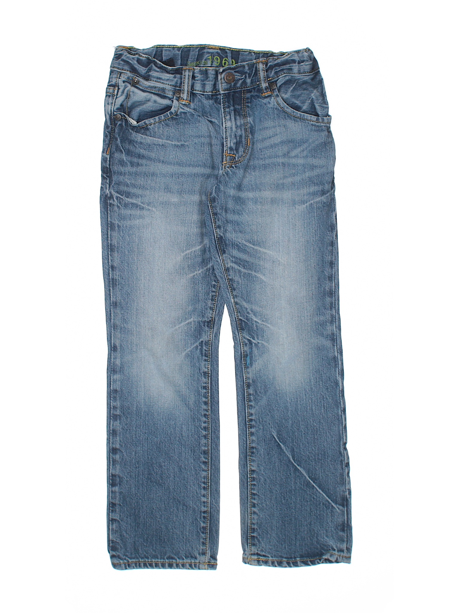 Gap Kids Solid Blue Jeans Size 7 - 92% off | thredUP