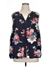 Collective Concepts 100% Polyester Blue Sleeveless Blouse Size 1X - photo 1