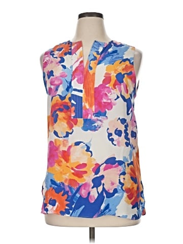 Tyler Boe Sleeveless Silk Top (view 1)