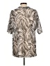 JM Collection Gray Short Sleeve Blouse Size L - photo 2