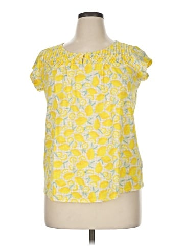 Lands' End Short Sleeve Blouse (view 1)