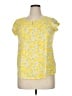 Lands' End Yellow Short Sleeve Blouse Size XL (petite) - photo 1