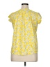 Lands' End Yellow Short Sleeve Blouse Size XL (petite) - photo 2