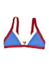 One One Color Block Blue Swimsuit Top Size XL - photo 1