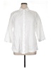 Foxcroft 100% Cotton White 3/4 Sleeve Button-Down Shirt Size 16 - photo 1