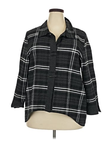 Habitat 3/4 Sleeve Button-Down Shirt (view 1)