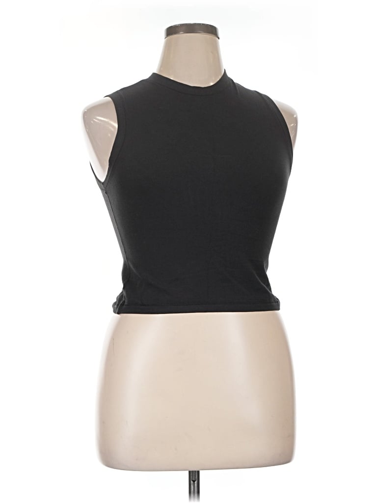 Pre-owned Skims Tank Top Black Halter Neckline Tops