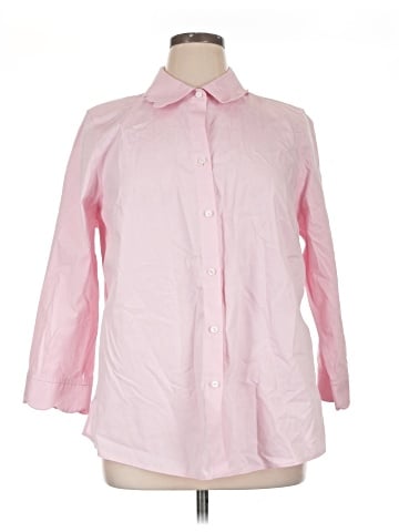 Foxcroft 3/4 Sleeve Button-Down Shirt (view 1)