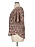 Halogen Animal Print Brown Short Sleeve Blouse Size XL - photo 5