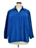 Maggie Barnes Blue 3/4 Sleeve Blouse Size 18 (3) - photo 1