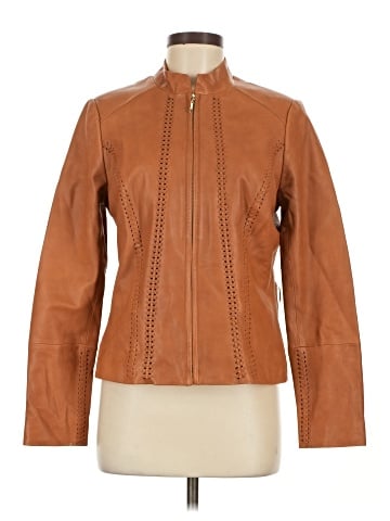 White House Black Market Leather Jacket (view 1)