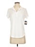 IZOD White Short Sleeve Blouse Size S - photo 1
