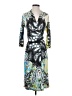 ETRO 100% Polyester Paisley Green Cocktail Dress Size EU (IT) 38 / US 2 - photo 1