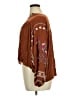 wonderly 100% Rayon Brown Long Sleeve Blouse Size XL - photo 5