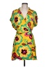 GB 100% Rayon Tropical Yellow Cocktail Dress Size L - photo 1