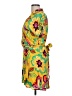 GB 100% Rayon Tropical Yellow Cocktail Dress Size L - photo 5