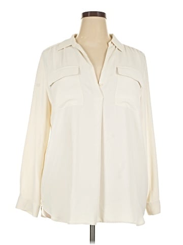 Ann Taylor Long Sleeve Blouse (view 1)
