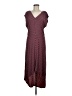 Mossimo Chevron-herringbone Burgundy Casual Dress Size M - photo 1