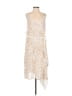 Pol 100% Polyester Paisley Graphic Ivory Cocktail Dress Size S - photo 1