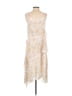 Pol 100% Polyester Paisley Graphic Ivory Cocktail Dress Size S - photo 2
