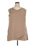 Renuar 100% Polyester Tan Sleeveless Blouse Size XL - photo 1