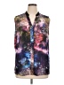 Renuar 100% Polyester Print Purple Sleeveless Blouse Size XL - photo 1