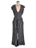 ECI Stripes Black Blue Jumpsuit Size M - photo 1